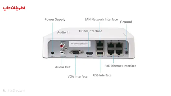 تصویر  ان وی ار 4 کانال هایلوک مدل  HILOOK NVR-104-B4P