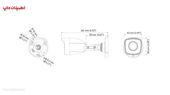 تصویر  دوربین هایلوک 2 مگ توربو مدل   HILOOK TURBO THC-B120-M