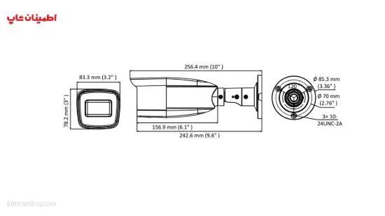 تصویر  دوربین هایلوک 2 مگ توربو مدل  HILOOK TURBO THC-B320-VF