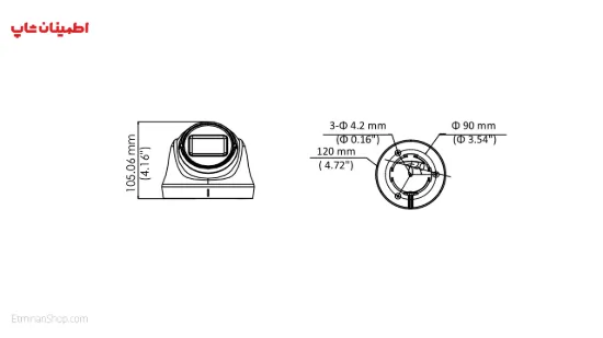 تصویر  دوربین هایلوک 4 مگ توربو مدل  HILOOK TURBO THC-T340-VF