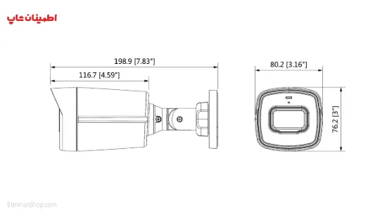 تصویر  دوربین بولت داهوا DH-HAC-HFW1200TLP