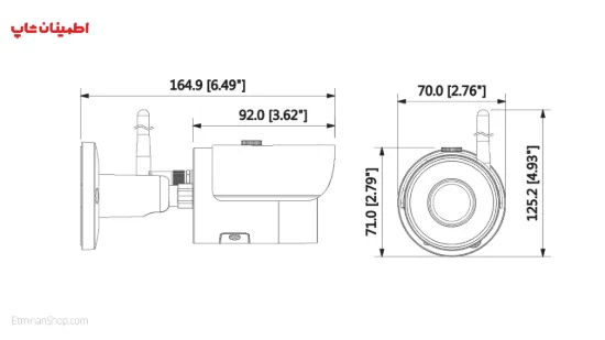 تصویر  دوربین بولت آی پی DAHUA__DH-IPC-HFW1320SP-W
