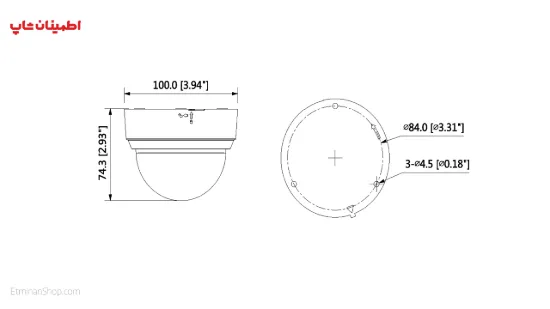 تصویر  دوربین دام آی پی   DAHUA __EZ-IPC-D1B20P-L