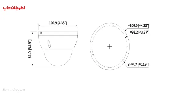 تصویر  دوربین دام آی پی DAHUA__DH-IPC-HDBW1230EP