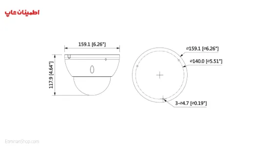 تصویر  دوربین دام آی پی DAHUA__DH-IPC-HDBW5431EP-Z