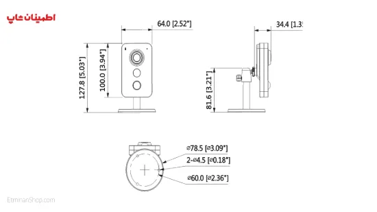 تصویر  دوربین کیوب آی پی DAHUA__DH-IPC-K35P