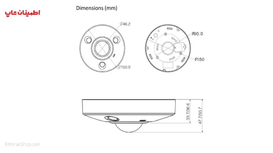 تصویر  دوربین چشم ماهی آی پی DAHUA__DH-IPC-EBW8600P