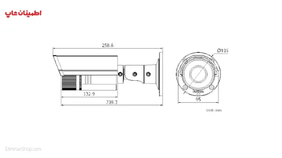 تصویر  دوربین هایک ویژن 2 مگاپیکسلی آی پی مدل  HIKVISION IP DS-2CD2620F-I