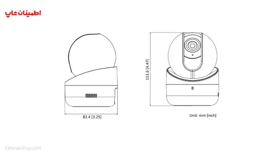 تصویر  دوربین هایک ویژن 2 مگاپیکسلی آی پی مدل  HIKVISION IP DS-2CV2Q21FD-IW