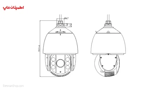 تصویر  دوربین هایک ویژن 2 مگاپیکسلی آی پی مدل  HIKVISION IP DS-2DE7232IW-AE