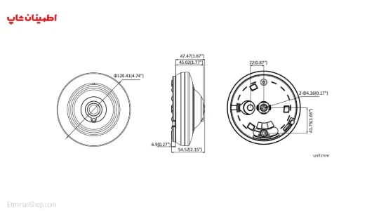 تصویر  دوربین هایک ویژن 5 مگاپیکسلی توربو مدل HikVision TURBO DS-2CC52H1T-FITS