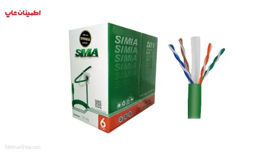 تصویر  کابل شبکه CAT6 UTP سیمیا