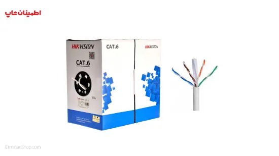 تصویر  کابل شبکه CAT6 هایک ویژن - Hik Vision utp DS-1LN6-UE-W 305m