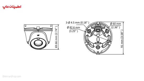 تصویر  دوربین هایلوک 2 مگ توربو مدل   HILOOK TURBO THC-T120-M