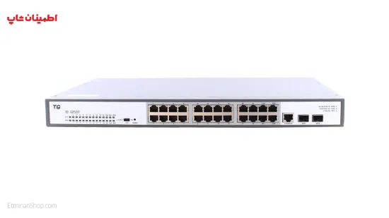 تصویر  سوییچ 27 پورت تی جی نت TG-net SWITCH P2026M-24PoE-450W