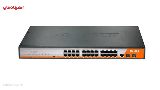 تصویر  سوییچ 27 پورت تی جی نت TG-net SWITCH P3026M-24PoE-450W-V3
