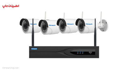 تصویر  پکیج دوربین 4 کانال 2 مگ بی سیم ویدیوپارک 4CH Wifi NVR Kit videopark