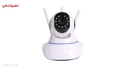 تصویر  دوربین وای فای بیبی کم (عروسکی) چرخشی سه آنتن رم خور مدل V380