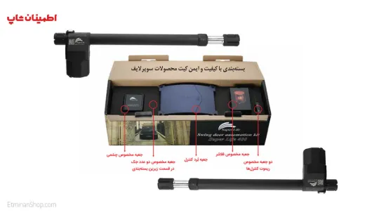تصویر  جک پارکینگی سوپرلایف 400 دو لنگه (پکیج کامل)