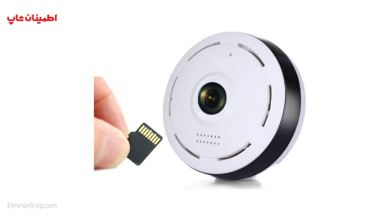 تصویر  دوربین 2 مگاپیکسل چشم ماهی 360 درجه رم خور وای فای (Fisheye) مدل WiFi VRCAM 
