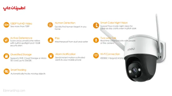 تصویر  دوربین بیسیم مینی اسپیددام آیمو مدل imou cruiser-ipc-s22fp