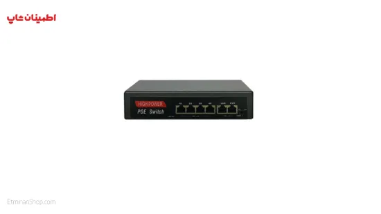 تصویر  سوییچ 4 پورت سیماران مدل SWITCH SM-LA42P  POE100/UP100