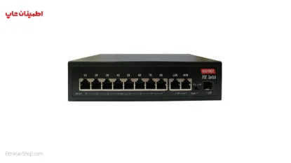 تصویر  سوییچ 8 پورت سیماران مدل SWITCH SM-LC82P-SF  POE1000/UP1000