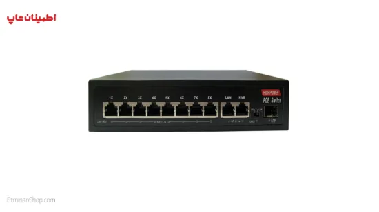 تصویر  سوییچ 8 پورت سیماران مدل SWITCH SM-LC82P-SF  POE1000/UP1000