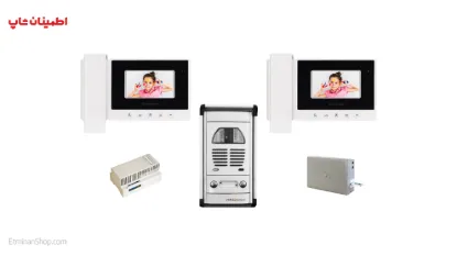 تصویر  پکیج آیفون تصویری 2 واحدی سیماران مدل VFC2D-43HS