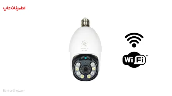 تصویر  دوربین بیسیم wi fi رم خور 4MP چرخشی مدل لامپی XMEYE PLUS BAT PRO    